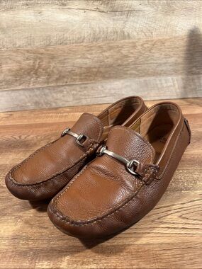 Clarks 1825 Chestnut Brown Leather Bit Loafers